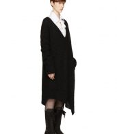 photo Black Mohair Trapper Dress by Ann Demeulemeester - Image 2