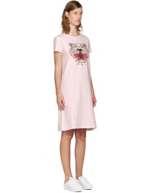 photo Pink Limited Edition Tiger T-Shirt Dress by Kenzo - Image 2