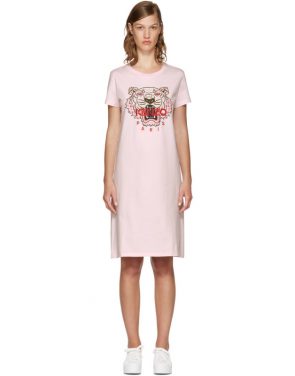 photo Pink Limited Edition Tiger T-Shirt Dress by Kenzo - Image 1
