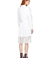 photo Grey and White Classic Shirting Dress by Sacai - Image 3