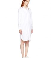 photo White Gabrielle Shirt Dress by Won Hundred - Image 2