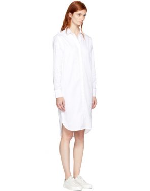 photo White Gabrielle Shirt Dress by Won Hundred - Image 2