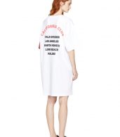 photo White and Red California Club Tee Dress by SJYP - Image 3