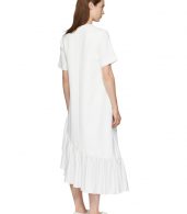 photo White Asymmetric Oversized Peplum Dress by Edit - Image 3