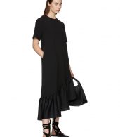 photo Black Asymmetric Oversized Peplum Dress by Edit - Image 4