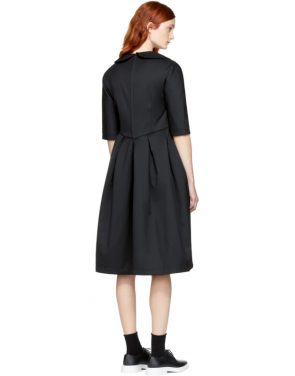 photo Black Padded Collared Dress by Comme des Garcons Comme des Garcons - Image 3