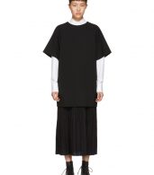 photo Black Long K-Bottom Pleats Dress by Ys - Image 1