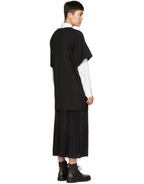 photo Black Long K-Bottom Pleats Dress by Ys - Image 3