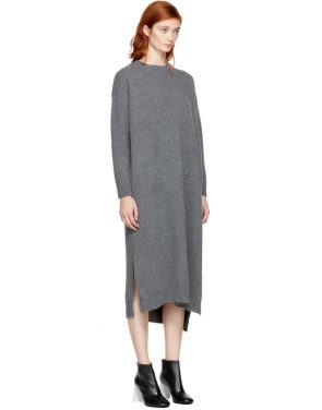 photo Grey Wool Straight Dress by Enfold - Image 2