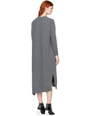 photo Grey Wool Straight Dress by Enfold - Image 3