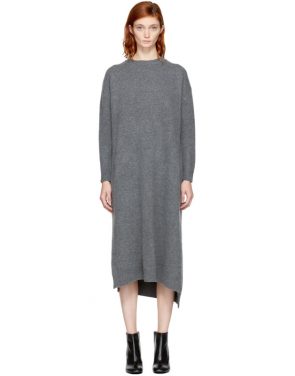 photo Grey Wool Straight Dress by Enfold - Image 1