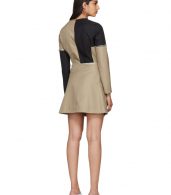 photo Beige and Black Zip Dress by Courreges - Image 3