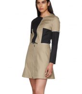photo Beige and Black Zip Dress by Courreges - Image 4