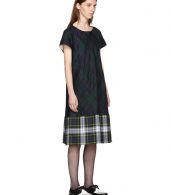 photo Green and Navy Tartan Check Dress by Tricot Comme des Garcons - Image 2