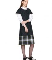 photo Green and Navy Tartan Check Dress by Tricot Comme des Garcons - Image 4