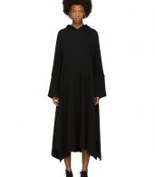 photo Black Fleece Hooded Dress by Nocturne 22 - Image 1