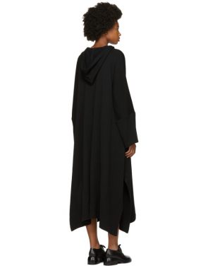 photo Black Fleece Hooded Dress by Nocturne 22 - Image 3