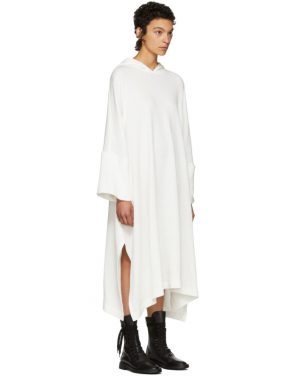 photo Off-White Fleece Hooded Dress by Nocturne 22 - Image 2