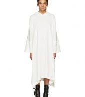 photo Off-White Fleece Hooded Dress by Nocturne 22 - Image 1