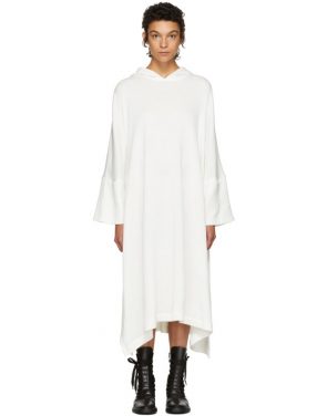 photo Off-White Fleece Hooded Dress by Nocturne 22 - Image 1