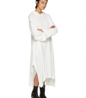 photo Off-White Fleece Hooded Dress by Nocturne 22 - Image 4