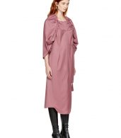 photo Pink Elasticized Yoke Dress by Vejas - Image 2