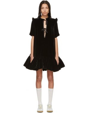 photo Black Velvet Natalia Dress by Cecilie Bahnsen - Image 1