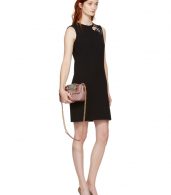photo Black Crepe A-Line Dress by Dolce and Gabbana - Image 4