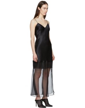 photo Black Fitted Tessil Midi Dress by Olivier Theyskens - Image 2