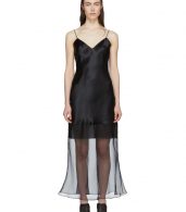 photo Black Fitted Tessil Midi Dress by Olivier Theyskens - Image 1