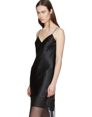 photo Black Fitted Tessil Midi Dress by Olivier Theyskens - Image 4