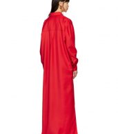 photo Red Floor-Length Shirt Dress by Kwaidan Editions - Image 3