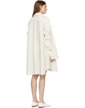 photo Off-White Bow Shirt Dress by Roberts | Wood - Image 3