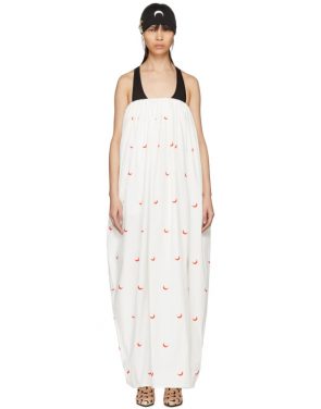 photo White and Red Cornerstones Long Dress by Marine Serre - Image 1