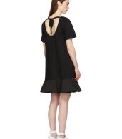 photo Black Short T-Shirt Dress by Moncler - Image 3