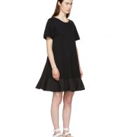 photo Black Short T-Shirt Dress by Moncler - Image 4