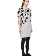 photo Grey Swallow Signature T-Shirt Dress by McQ Alexander McQueen - Image 2