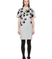photo Grey Swallow Signature T-Shirt Dress by McQ Alexander McQueen - Image 1