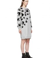 photo Grey Swallow Signature Sweatshirt Dress by McQ Alexander McQueen - Image 2