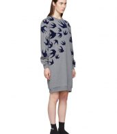 photo Grey Swallow Signature Sweatshirt Dress by McQ Alexander McQueen - Image 2