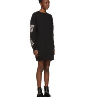 photo Black Diamante Sweatshirt Dress by McQ Alexander McQueen - Image 2