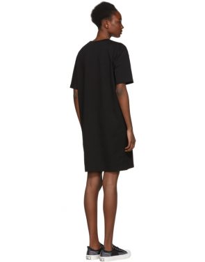 photo Black Glitch Bunny Slouch T-Shirt Dress by McQ Alexander McQueen - Image 3
