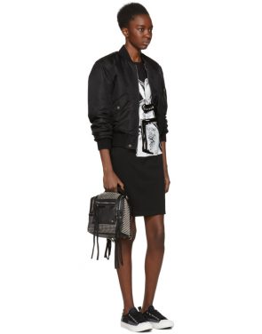 photo Black Glitch Bunny Slouch T-Shirt Dress by McQ Alexander McQueen - Image 4