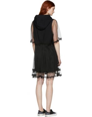 photo Black Hybrid Hoodie Dress by McQ Alexander McQueen - Image 3
