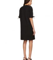 photo Black Laced T-Shirt Dress by McQ Alexander McQueen - Image 3