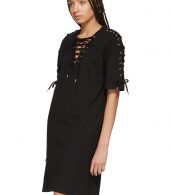 photo Black Laced T-Shirt Dress by McQ Alexander McQueen - Image 4