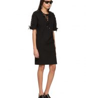 photo Black Laced T-Shirt Dress by McQ Alexander McQueen - Image 5