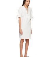 photo Ivory Laced T-Shirt Dress by McQ Alexander McQueen - Image 2