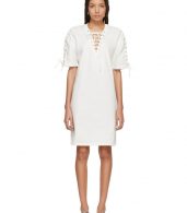 photo Ivory Laced T-Shirt Dress by McQ Alexander McQueen - Image 1