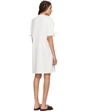 photo Ivory Laced T-Shirt Dress by McQ Alexander McQueen - Image 3